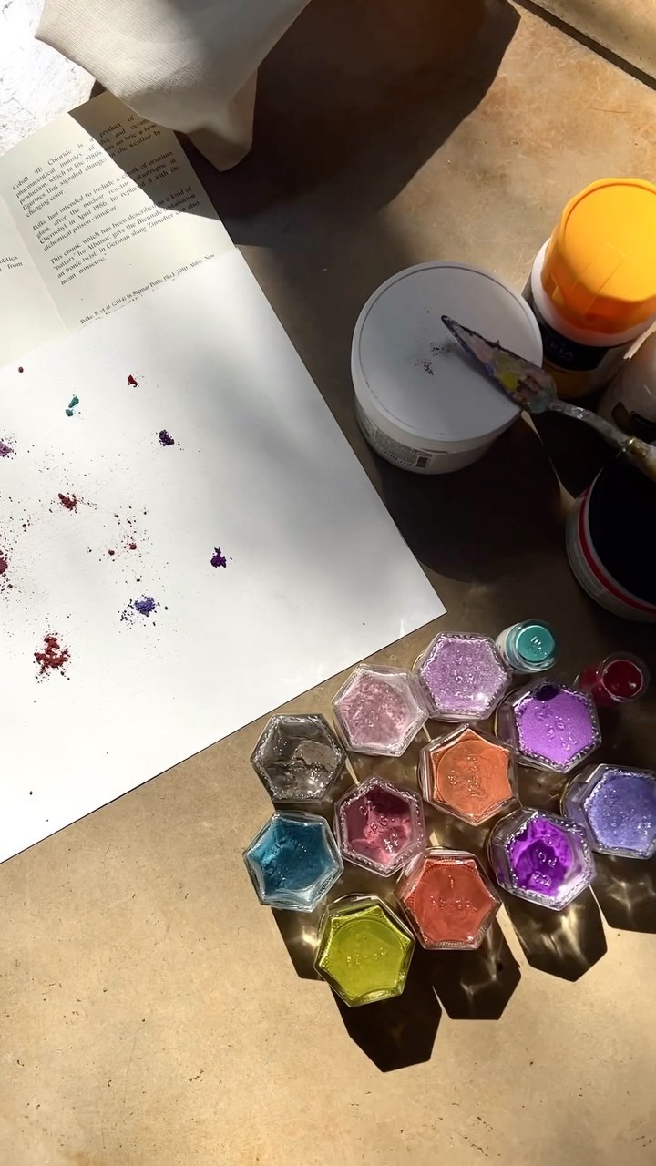 German Pavilion and Natural Pigment Painting