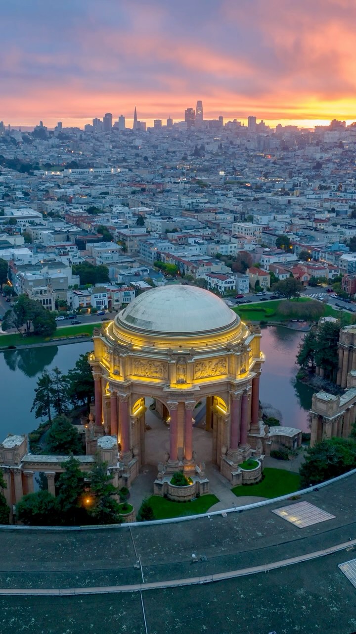 Marina District Sunrise Over Palace of Fine Arts