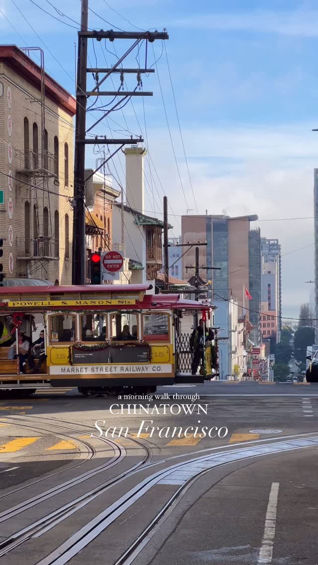 San Francisco Chinatown Morning Fog Walk