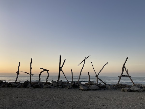 Hokitika Beach Sign