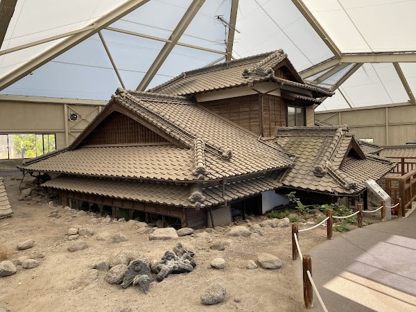 Buried houses of Mt. Unzen eruption preservation park