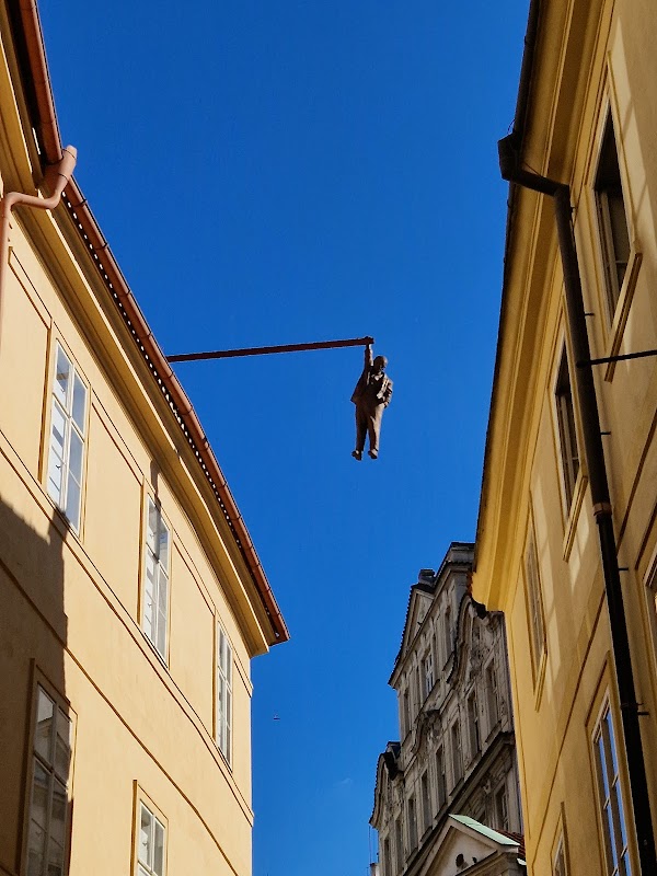 Man Hanging Out - David Černý's Statue of Sigmund Freud