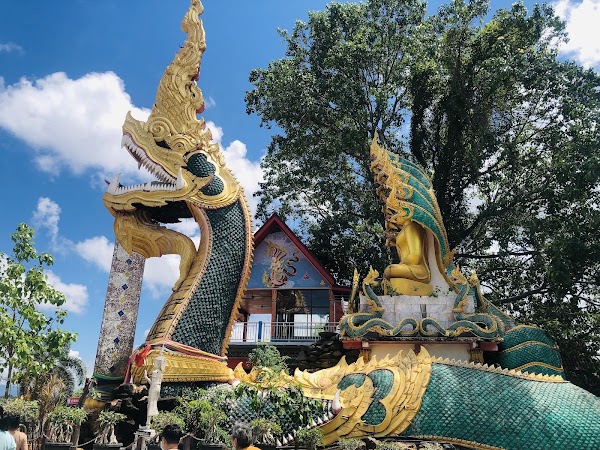 Naga fireballs viewing point Wat Thai