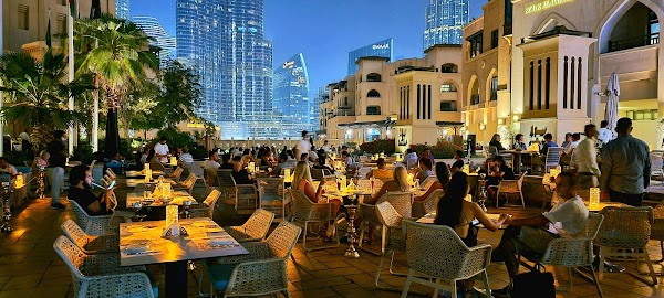Arabeska Restaurant - Souk al Bahar, Dubai Mall - Burj Khalifa View 2
