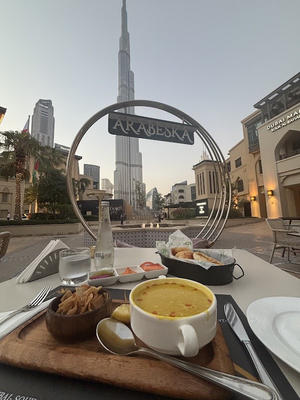 Arabeska Restaurant - Souk al Bahar, Dubai Mall - Burj Khalifa View 5