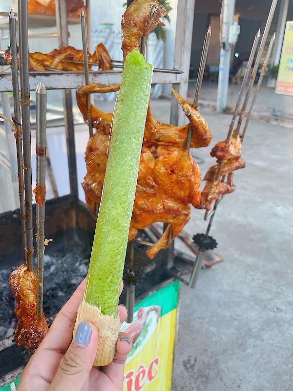 GÀ NƯỚNG CAY - cơm lam 3