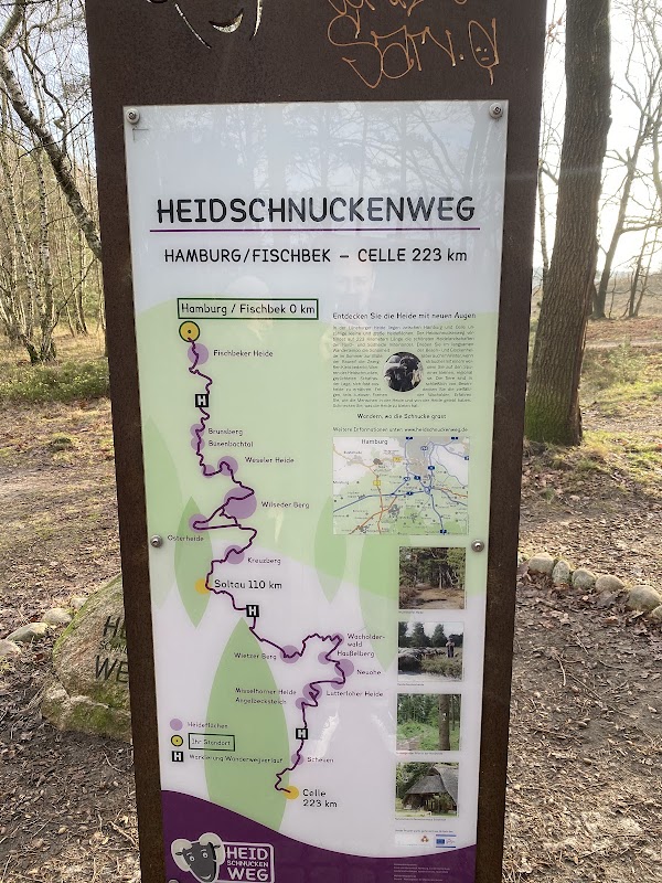 Start Etappe 1 Heidschnuckenweg