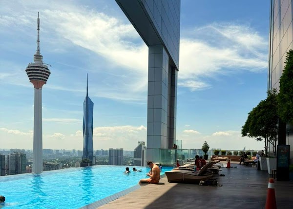 The platinum KLCC by moonlight