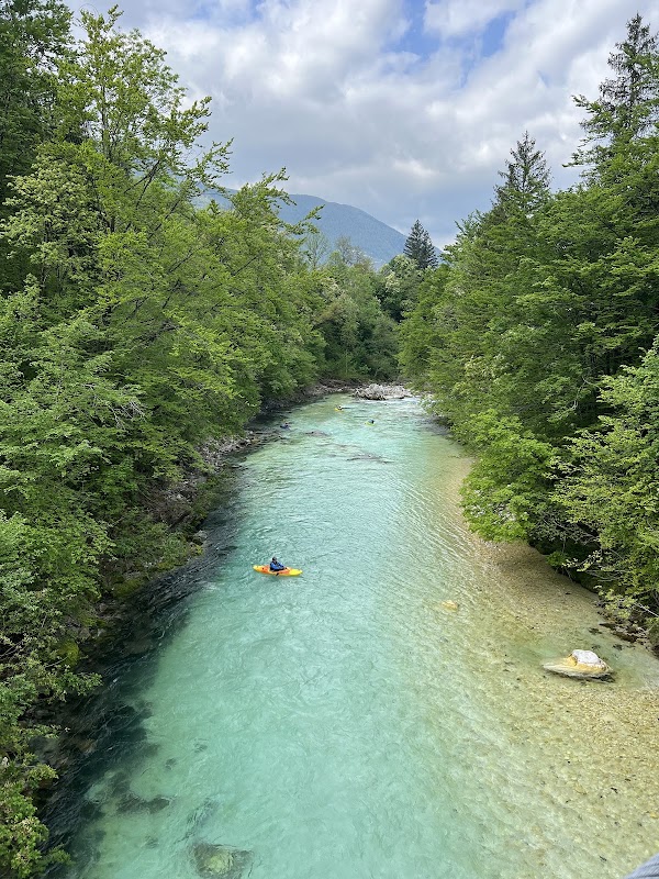 Romantic Bridge at Soča river