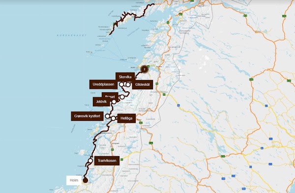 NASJONAL TURISTVEG Helgelandskysten - SCENIC ROUTE Helgelandskysten - START/END 1