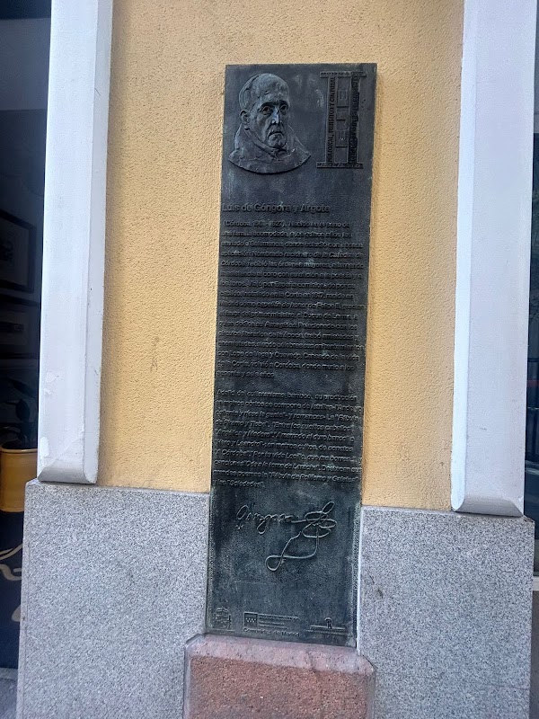 Placa conmemorativa a Luis de Góngora y Argote 1