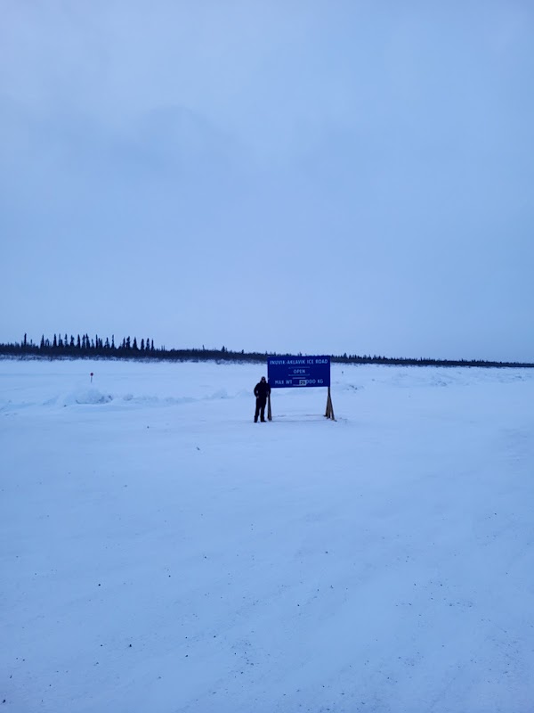 Welcome to Canada's Highway to the Arctic Ocean sign 5