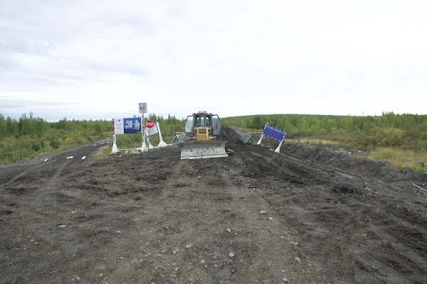 Welcome to Canada's Highway to the Arctic Ocean sign 2