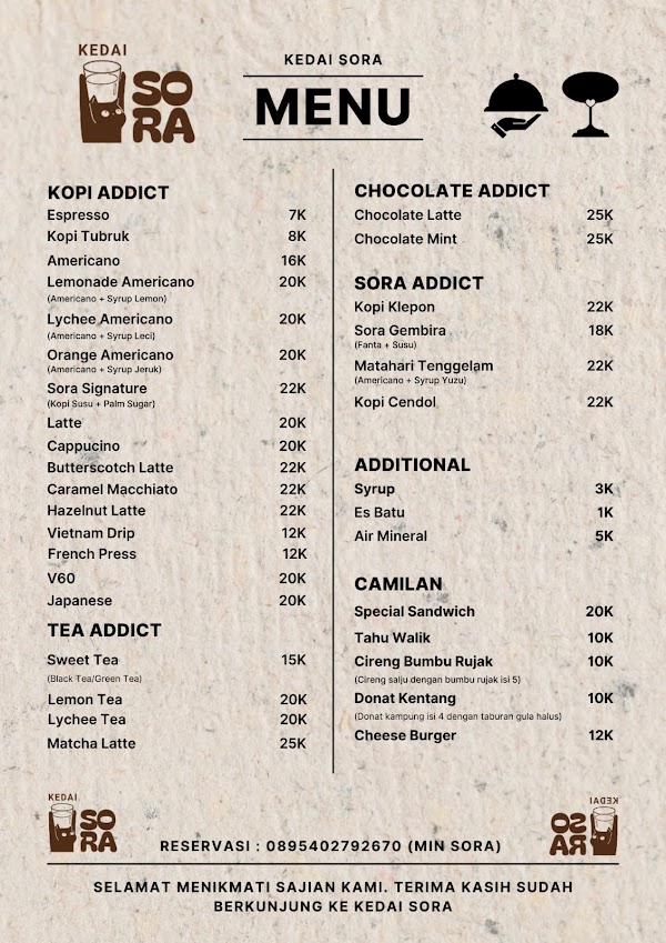 Kedai Sora Pakuan Bogor 1