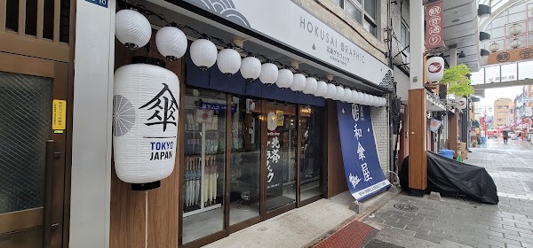 Hokusai Graphic - Umbrella shop