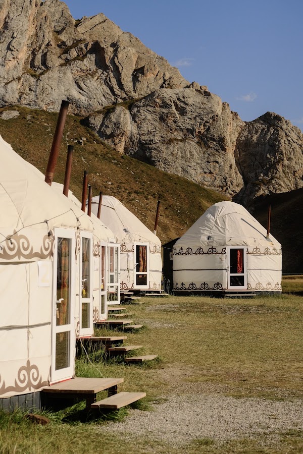 As a nomad Tash Rabat ethno complex (yurt camp)