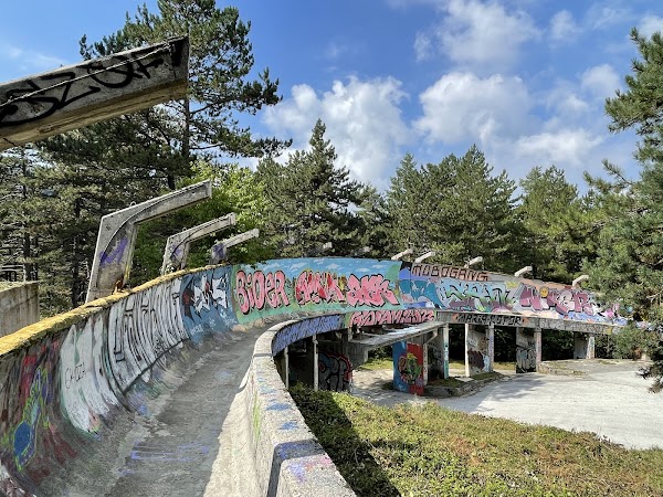 Olympic bobsleigh and luge track Trebević