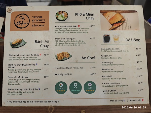 Tự Châu Veggie - Vegan Mixed Pho, Banhmi & Kombucha 3