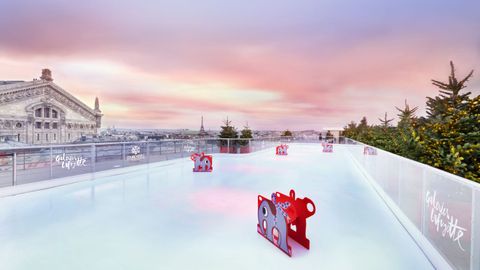 Patinoire - Galeries Lafayette Paris Haussmann