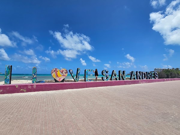 Letrero I love San Andrés