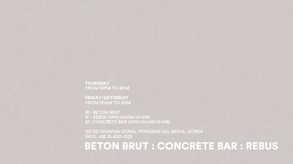BBCB: Beton Brut + Concrete Bar