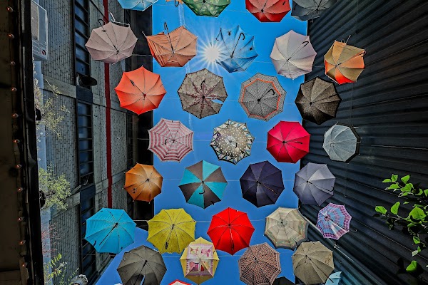 Regenschirm Strasse