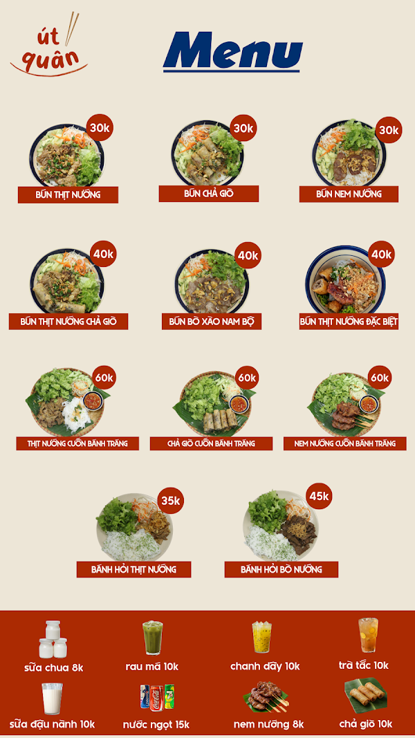 Bún Thịt Nướng Út Quân 3