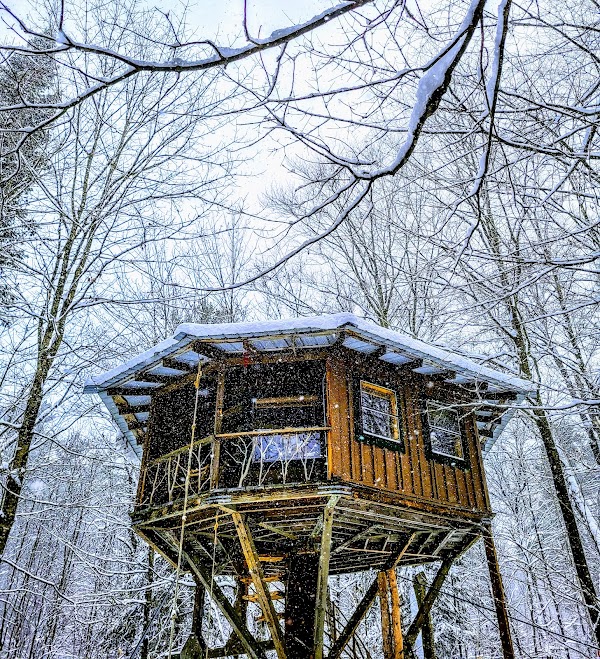 The Magical Treehouse at Adirondack Adventure Base