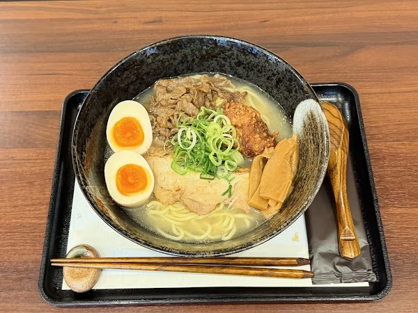 Halal Beef bone ramen Ushibon Osaka Namba/牛骨ラーメン うしぼーん 大阪なんば 5