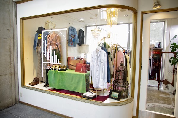 Vintage clothing store "fuzz city"