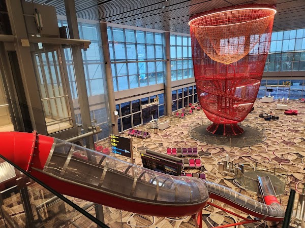 Chandelier playground at T4 Transit