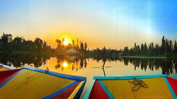 Lunadas in Trajinera Canals of Xochimilco