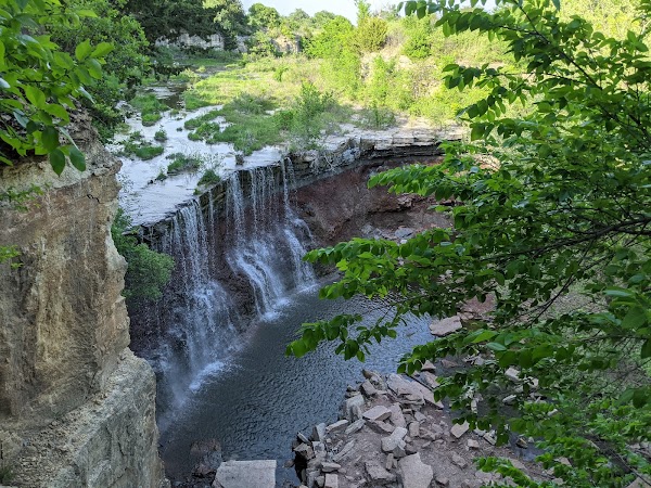 Cowley County State Lake Waterfall 1