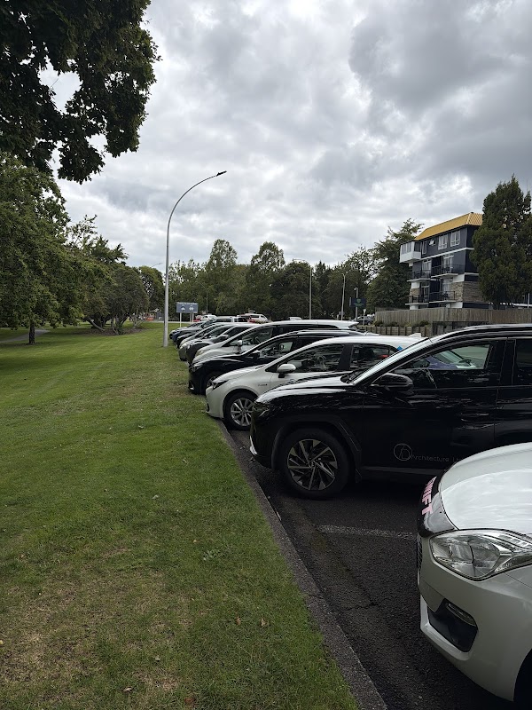 Car park at the road