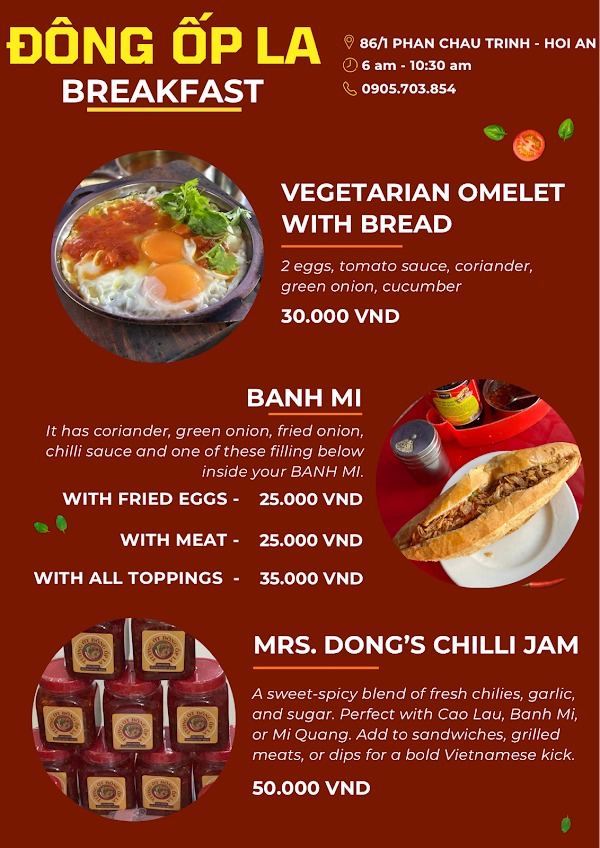 Đông Ốp La - Fried Egg, Beef Stew, Bun for breakfast 2