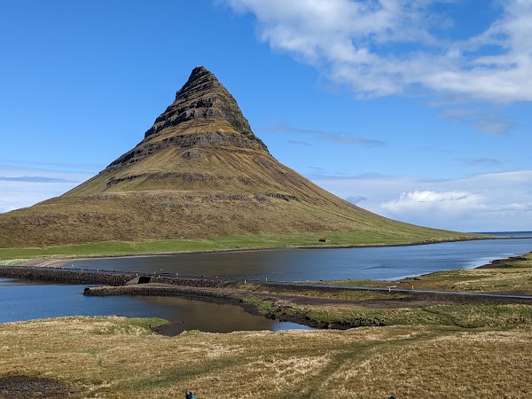 Grundarfjörður harbour view and Kirkufjell
