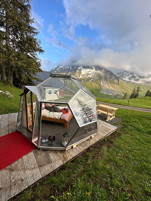 Bubble-Übernachtung (Sommer) auf der Klewenalp