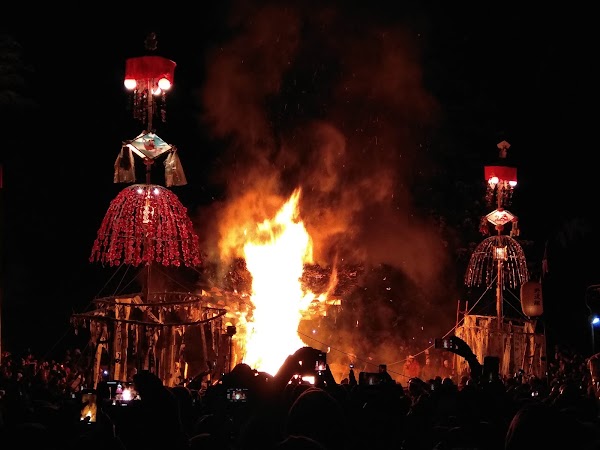 道祖神祭り会場・道祖神場（馬場の原） 1