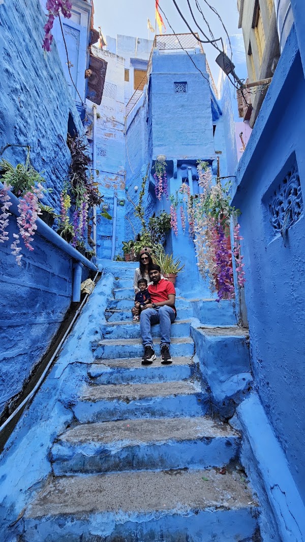 Blue city lane