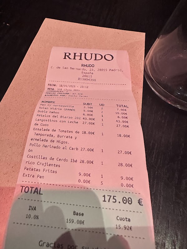 Restaurante Rh Madrid 3