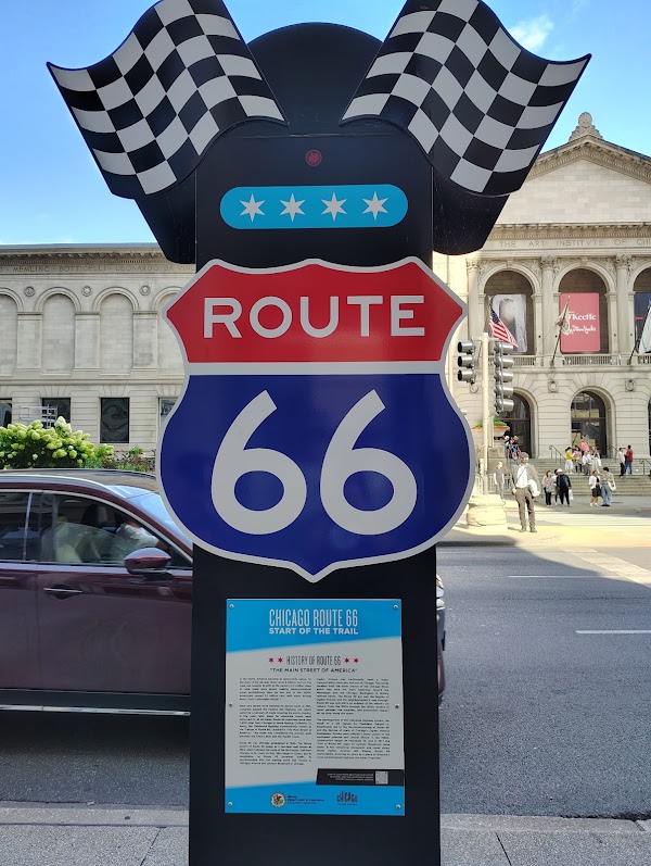 Chicago Route 66 Start of the Trail Sign 1