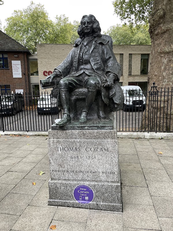 Thomas Coram statue 1