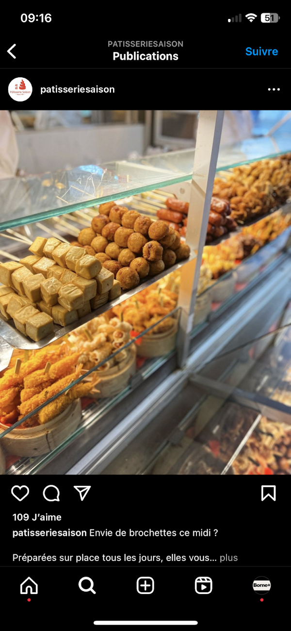 Pâtisserie de Saison