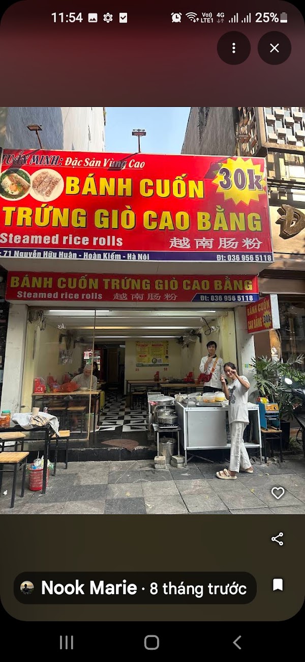 BÁNH CUỐN CAO BẰNG PHỐ CỔ HÀ NỘI 1