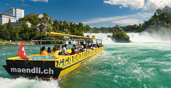 Rhyfall Mändli - Schifffahrt am Rheinfall