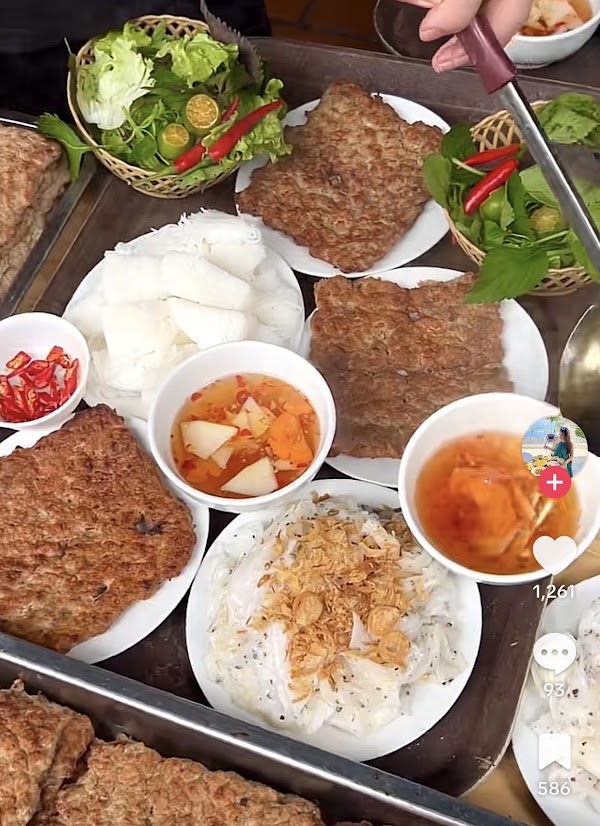 Bún chả quạt Ninh Bình