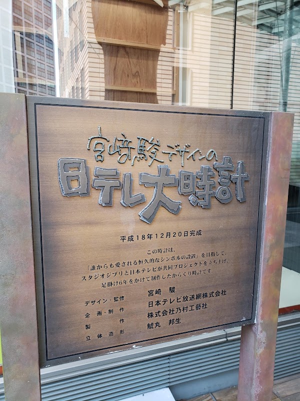 NTV Big Clock designed by Hayao Miyazaki 3
