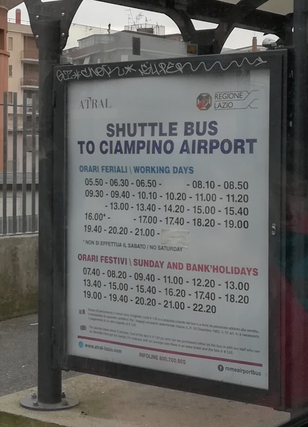 Ciampino Airport Shuttle Bus
