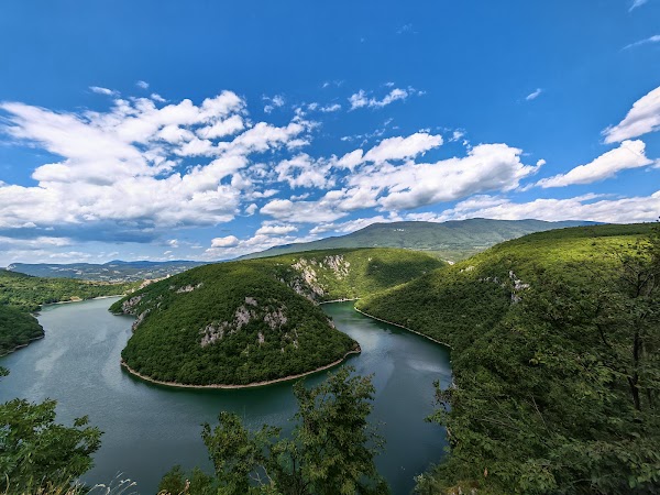 Vrbas river mountain view