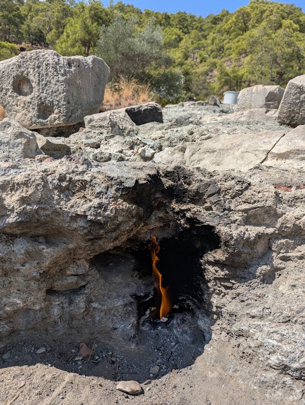Mount Chimaera upper fire